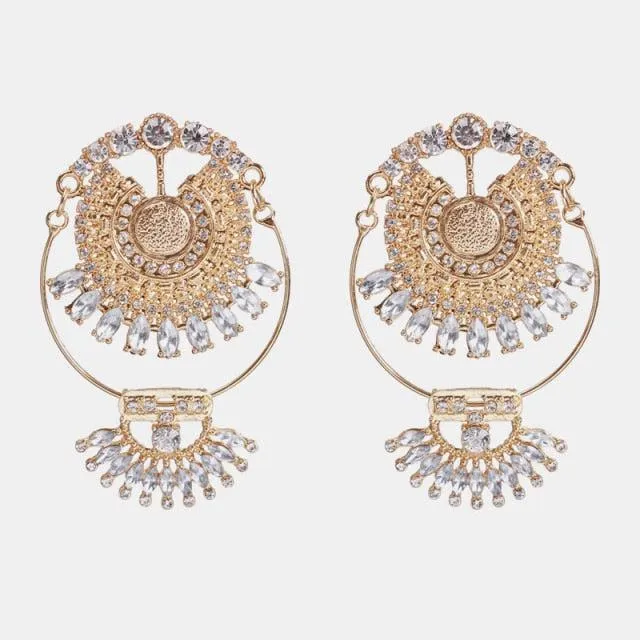 Big Drop Simulated-Pearl Pendants Earrings
