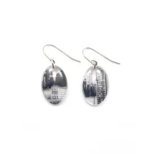 Black Drop Designs - Earrings - Small Oval (City)