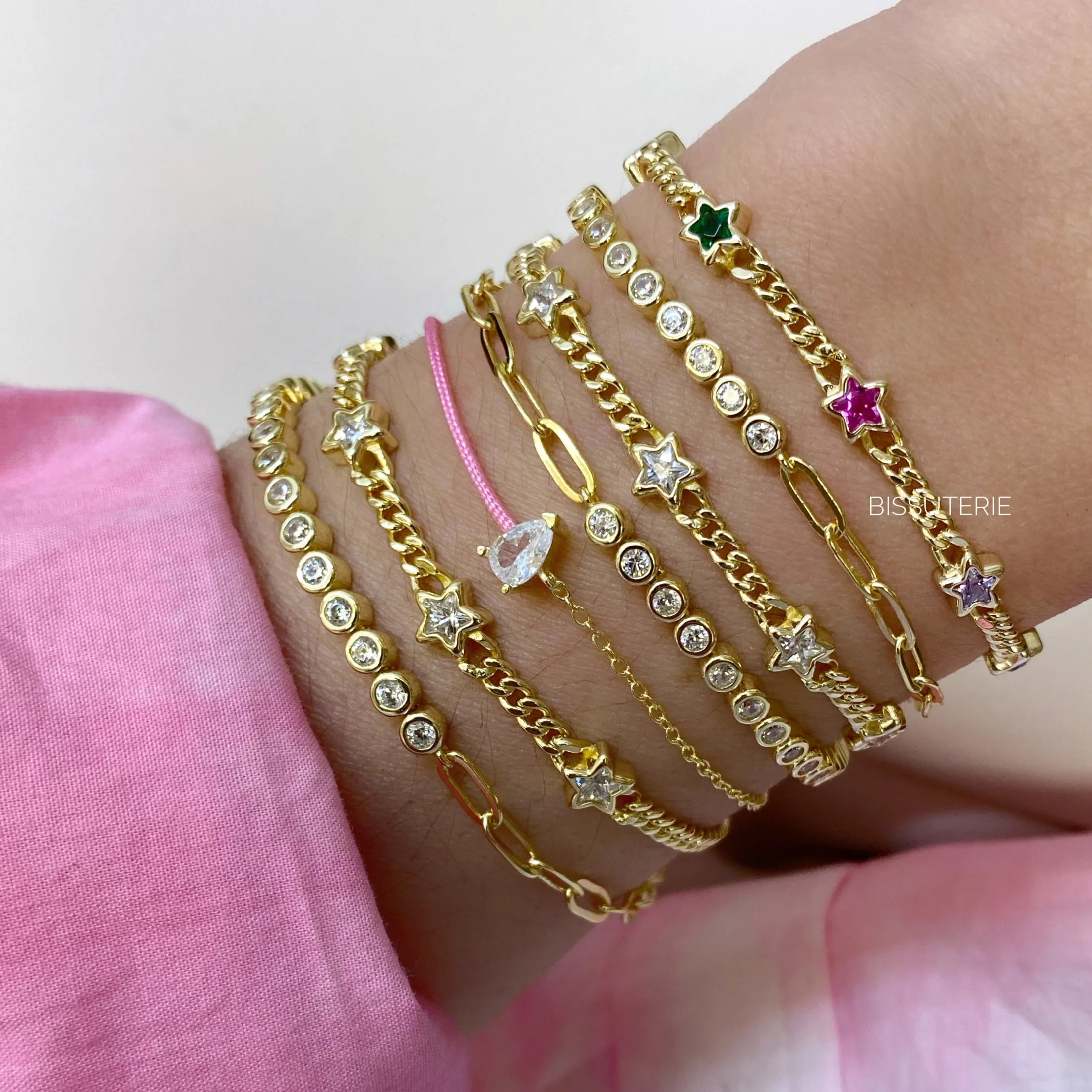 Black Half & Half Bracelet