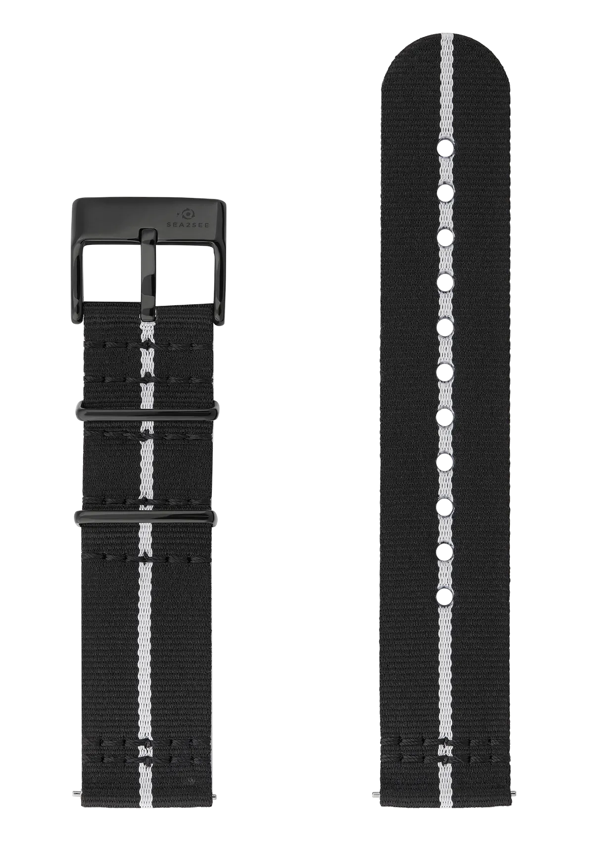 BLACK/WHITE STRAP