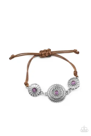 Bohemian Botany Purple Paparazzi Bracelet