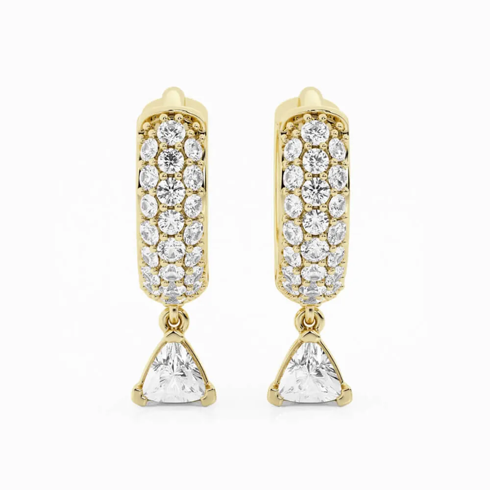 Bombë 10mm Small Trillion Dangle Huggie