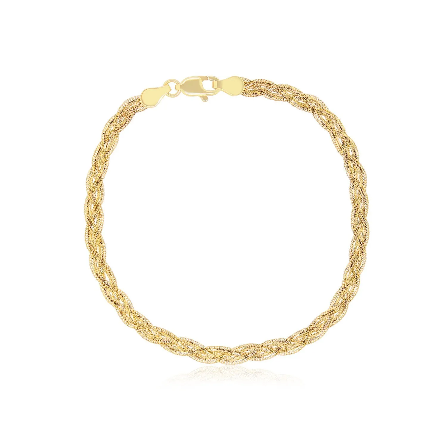 Braided Matte Herringbone Bracelet