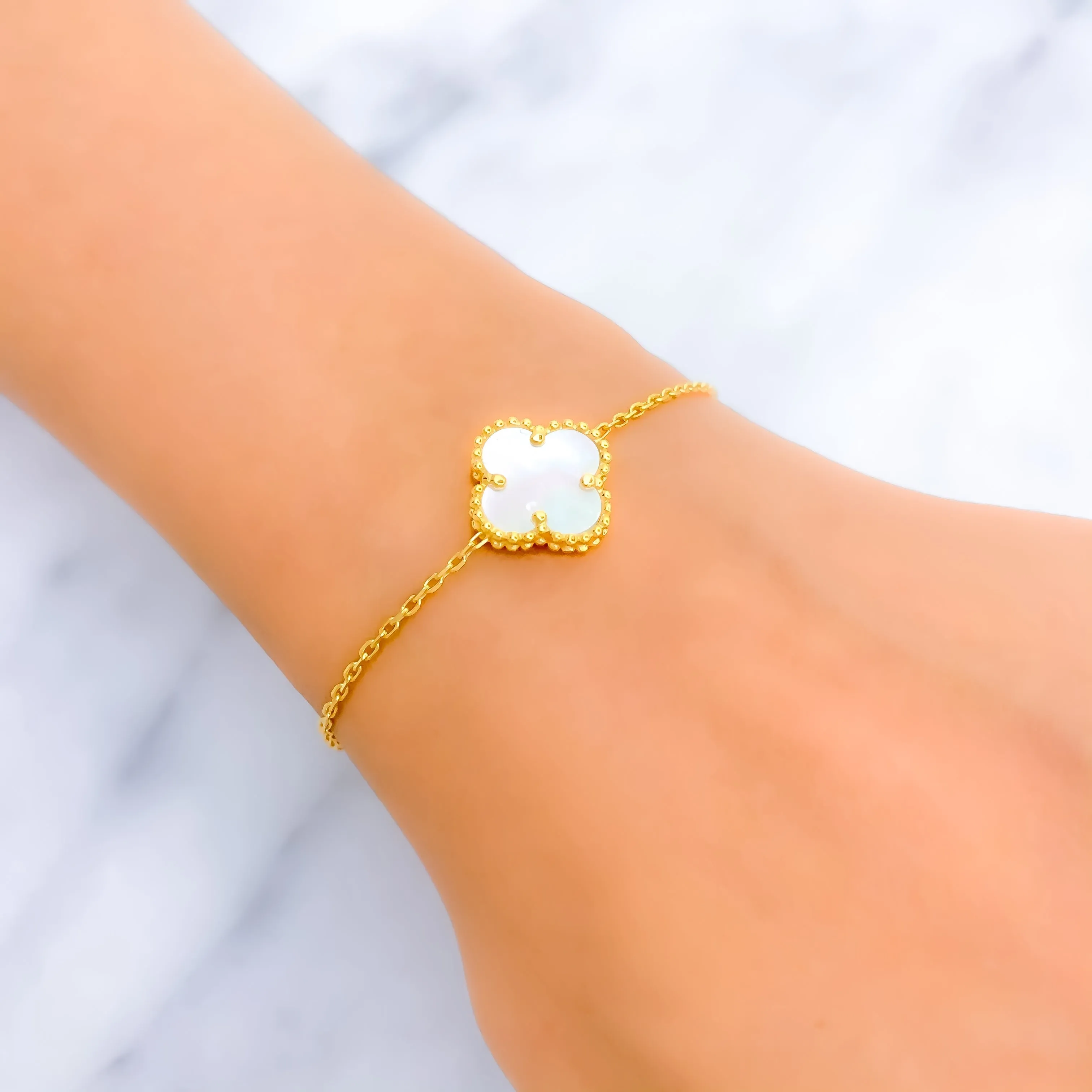Brilliant Stylish 21k Gold Bracelet