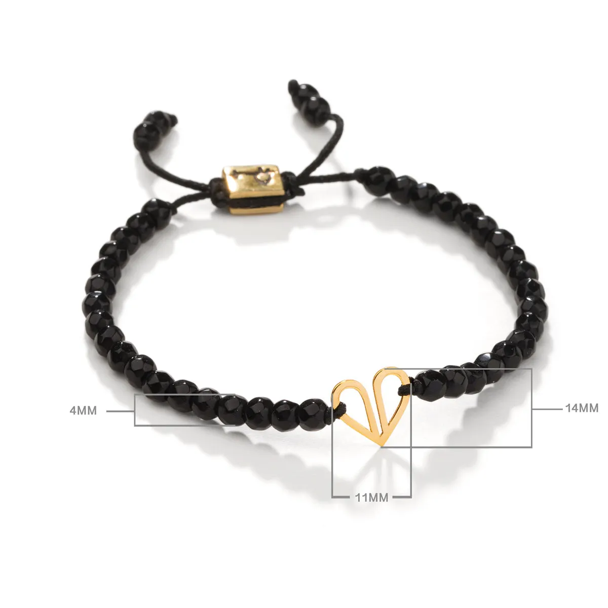 Brocken Heart Stone Bracelet