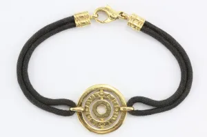 Bulgari Astrale 18K Yellow Gold & Black Cord Bracelet