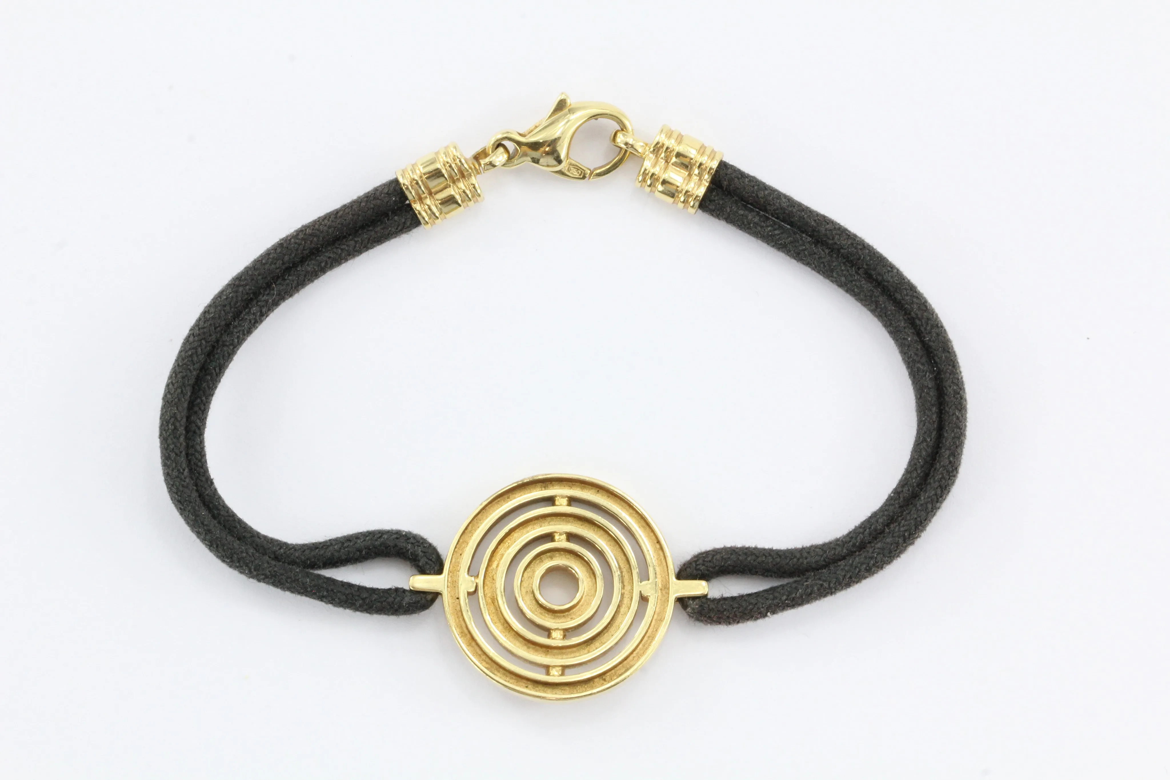 Bulgari Astrale 18K Yellow Gold & Black Cord Bracelet