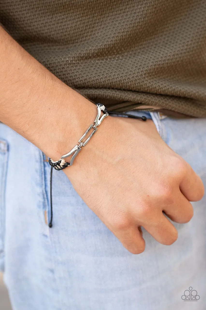 Bungee Bungalow Black Paparazzi Bracelet