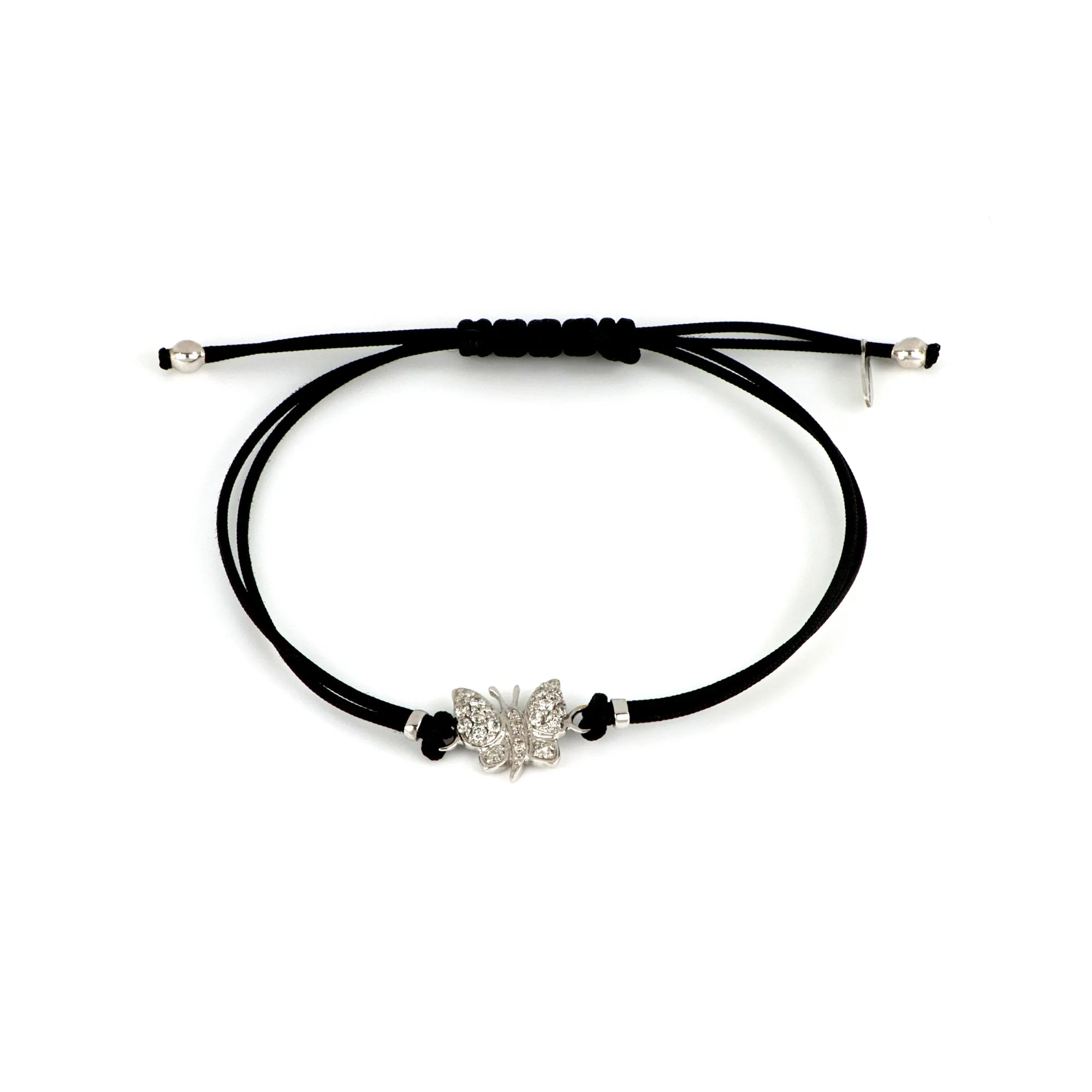 Butterfly Silk Cord Bracelet