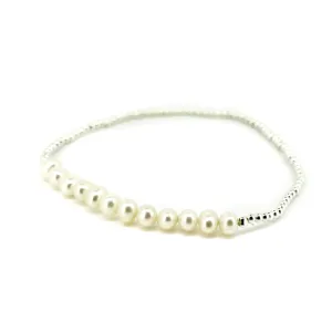 Cable Beach Sands Pearl Bracelet Silver