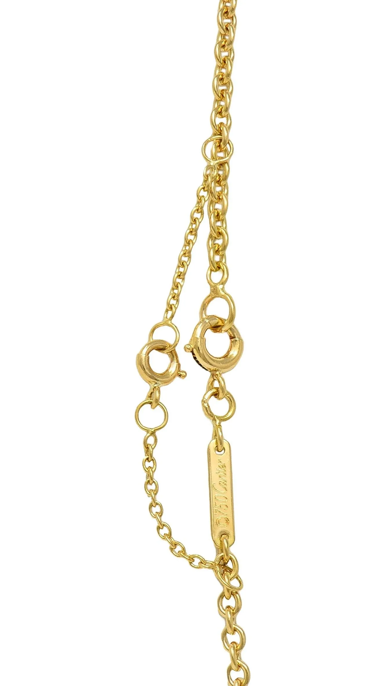 Cartier French 2.33 CTW Fancy Intense Yellow Heart Cut Diamond 18 Karat Yellow Gold Pendant Necklace GIA