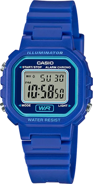 Casio Youth Blue Resin Digital Watch LA20WH-2A