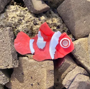 Catch Of The Day - Plastic Nemo 7.5" x 7.5"