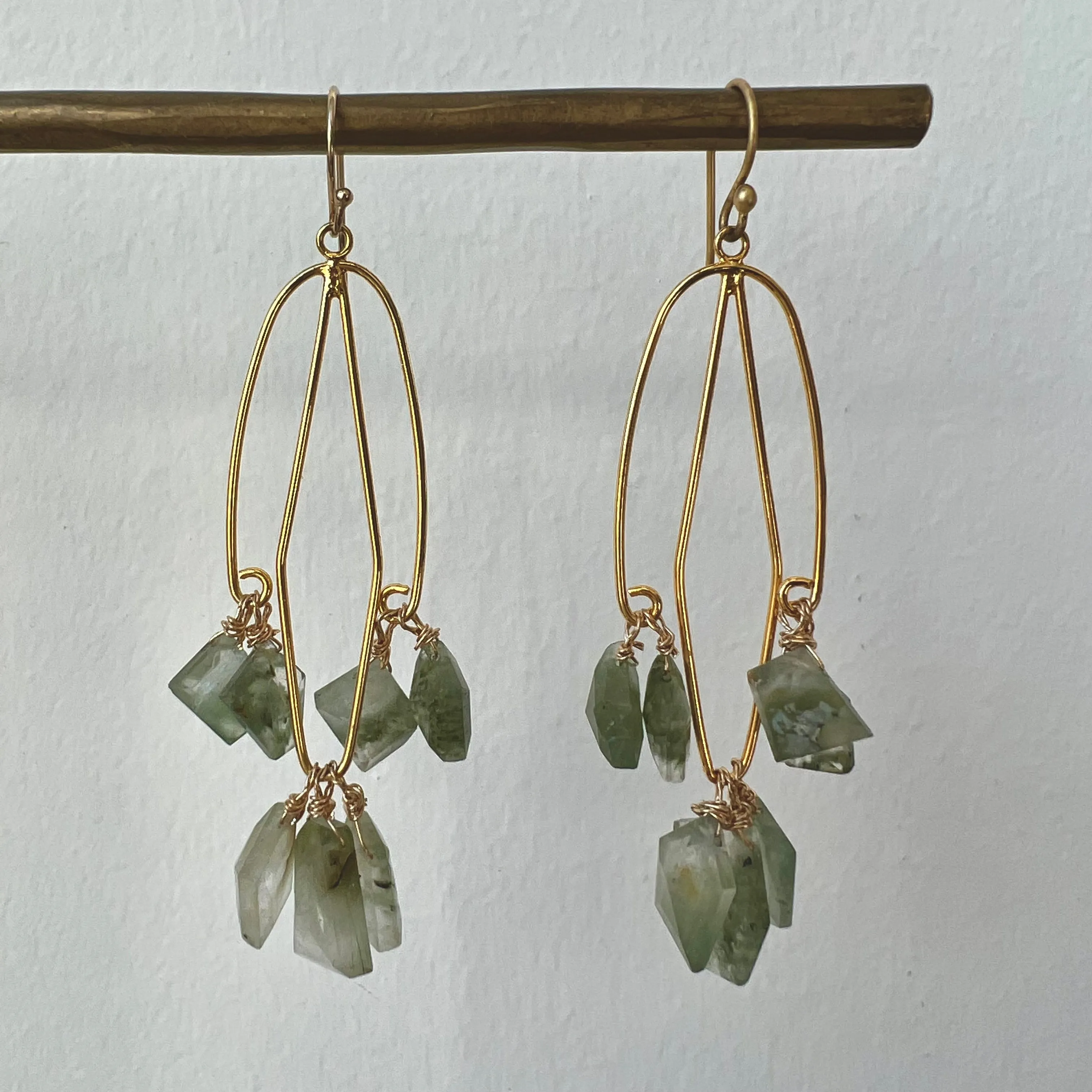 Cat's Eye Drop Earrings