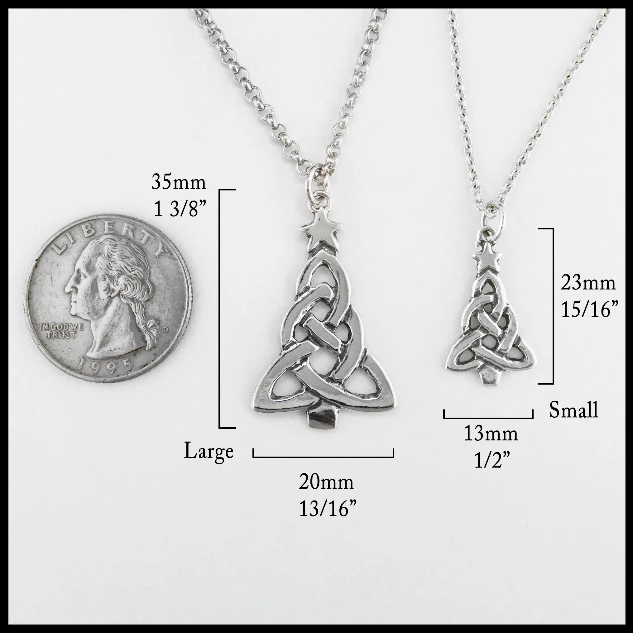 Celtic Christmas Tree Pendant