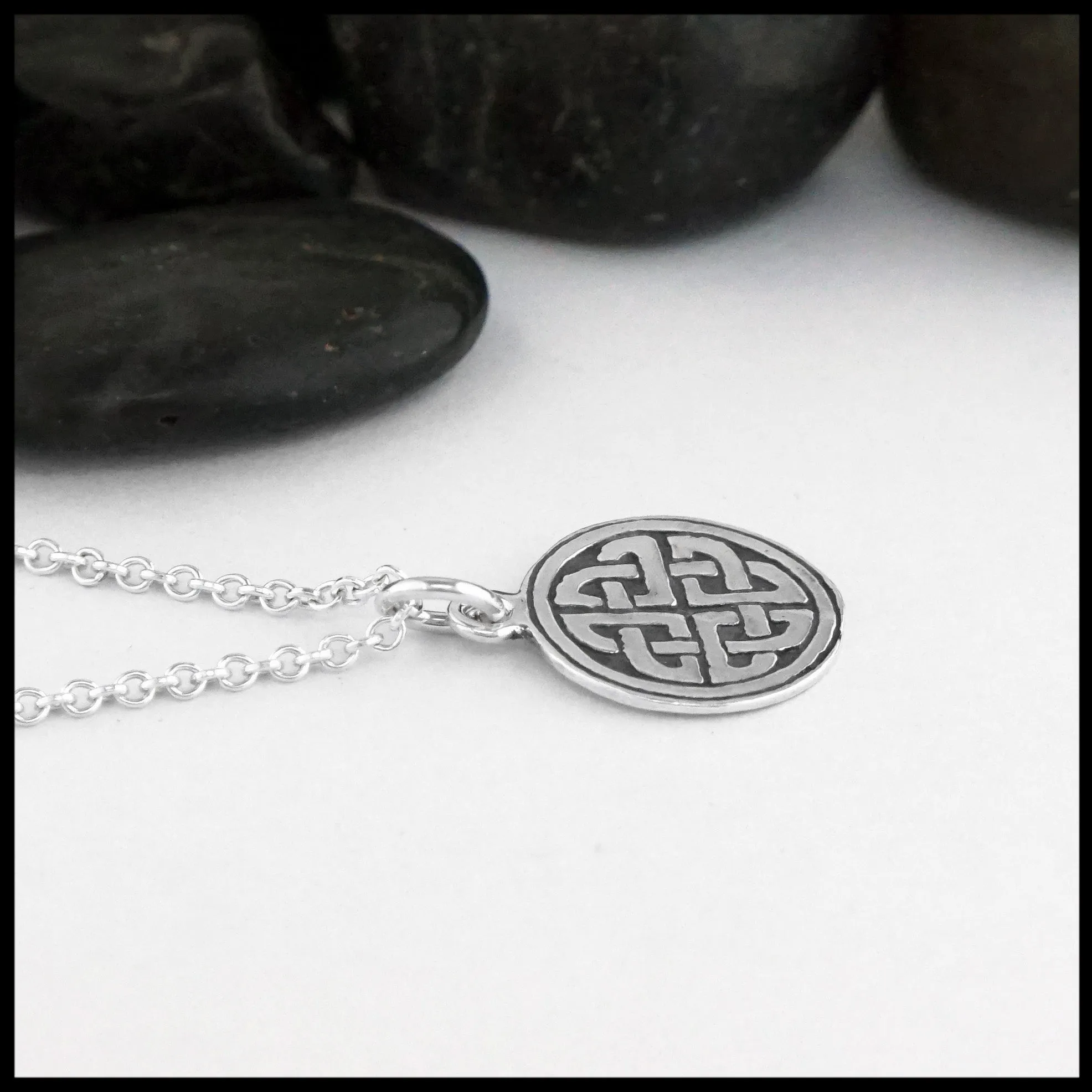 Celtic Circular Knot Pendant and Earring Set