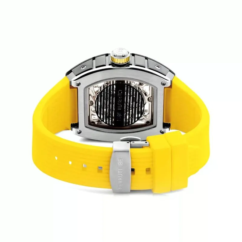 Cerruti 1881 Men's Silicone Strap Analog Watch