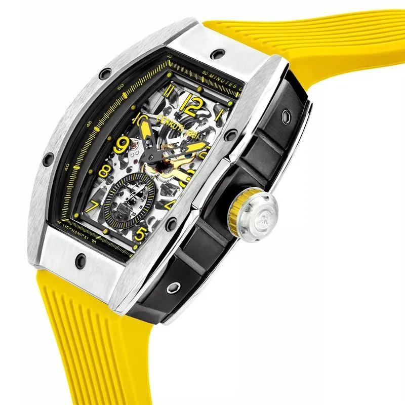 Cerruti 1881 Men's Silicone Strap Analog Watch