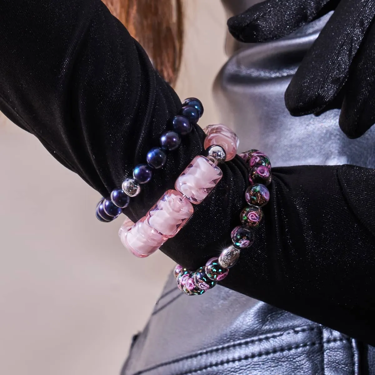 Champagne Swirl | Sorceress Glass Bracelet