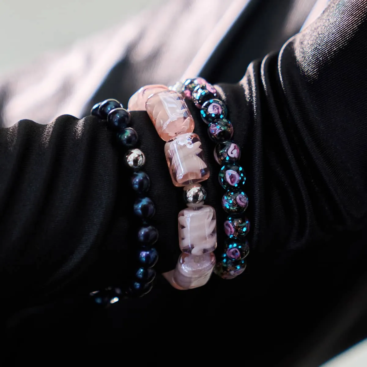 Champagne Swirl | Sorceress Glass Bracelet