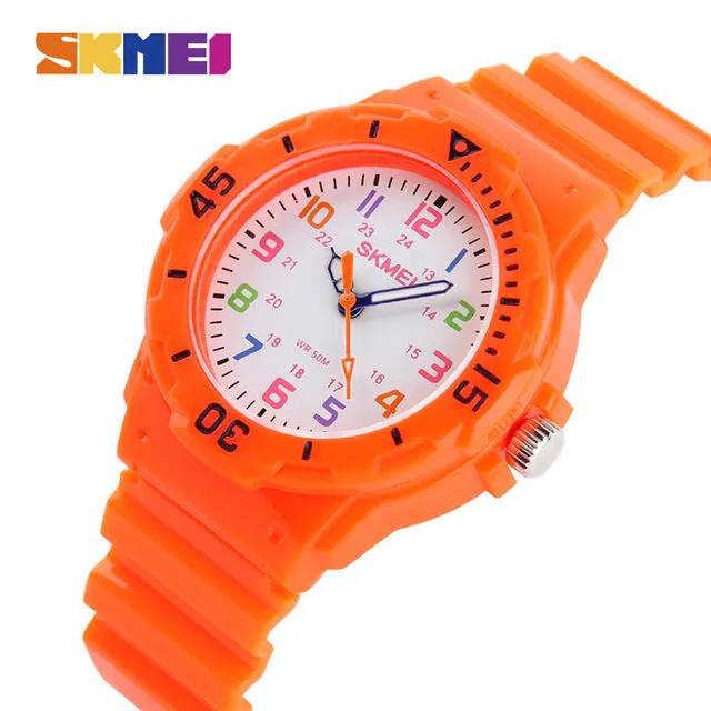 Children Wristwatches Kids Clock Boys Girls Students Watch Brand SKMEI Watches 50m Waterproof Quzrtz Watches relogios feminino