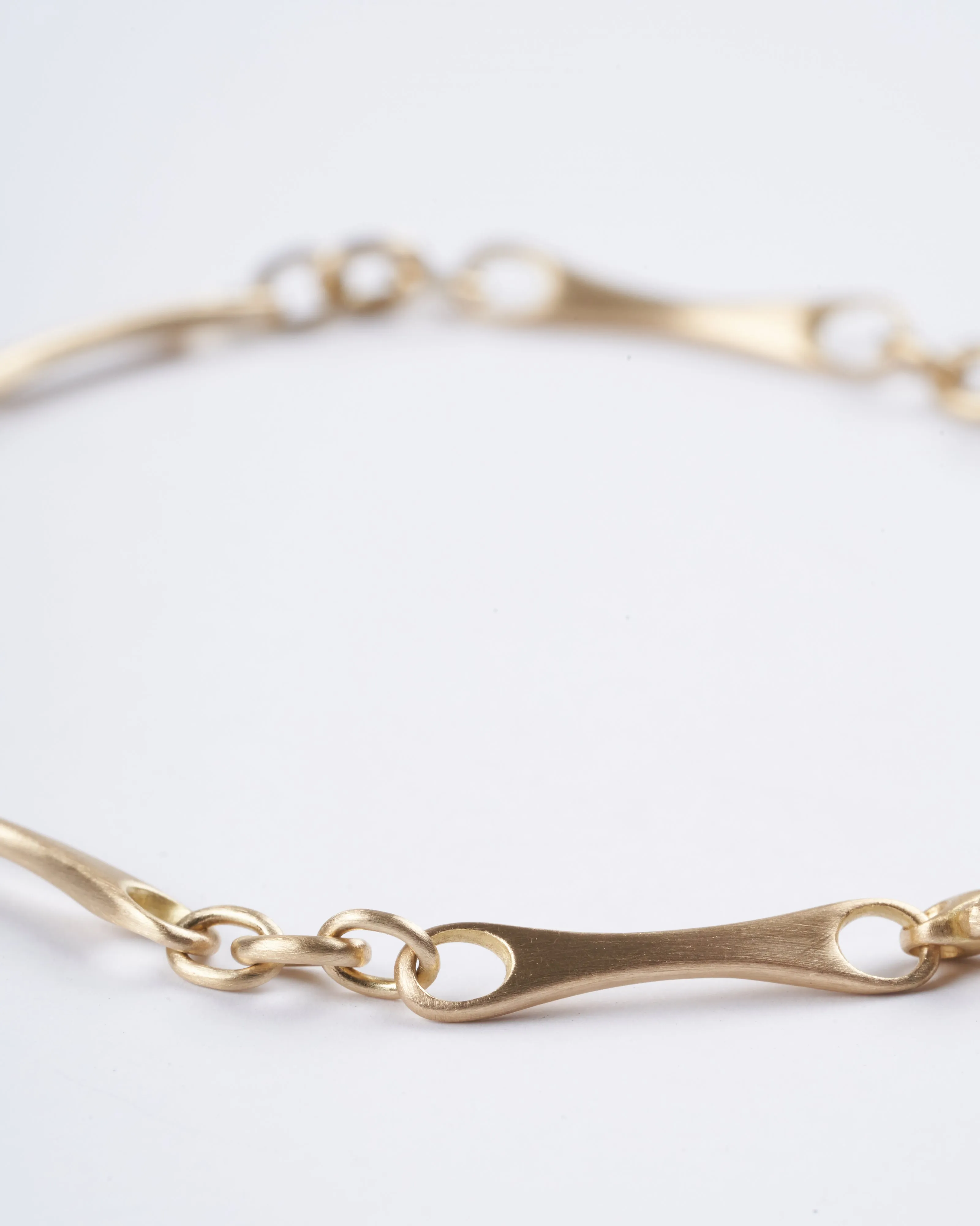 city bar link small bracelet - yellow gold