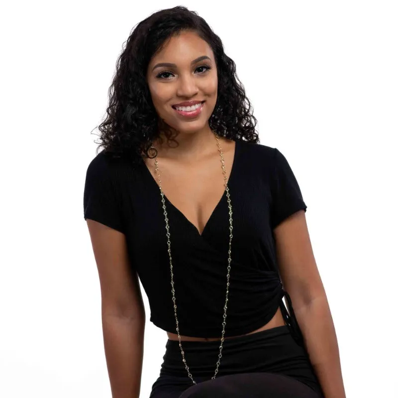 Clear Cascade Necklace (2 colors)
