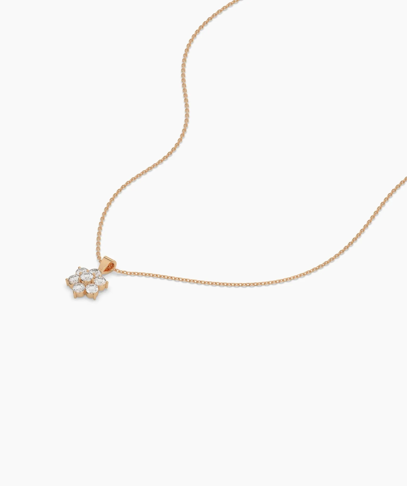 Cluster Diamond Pendant