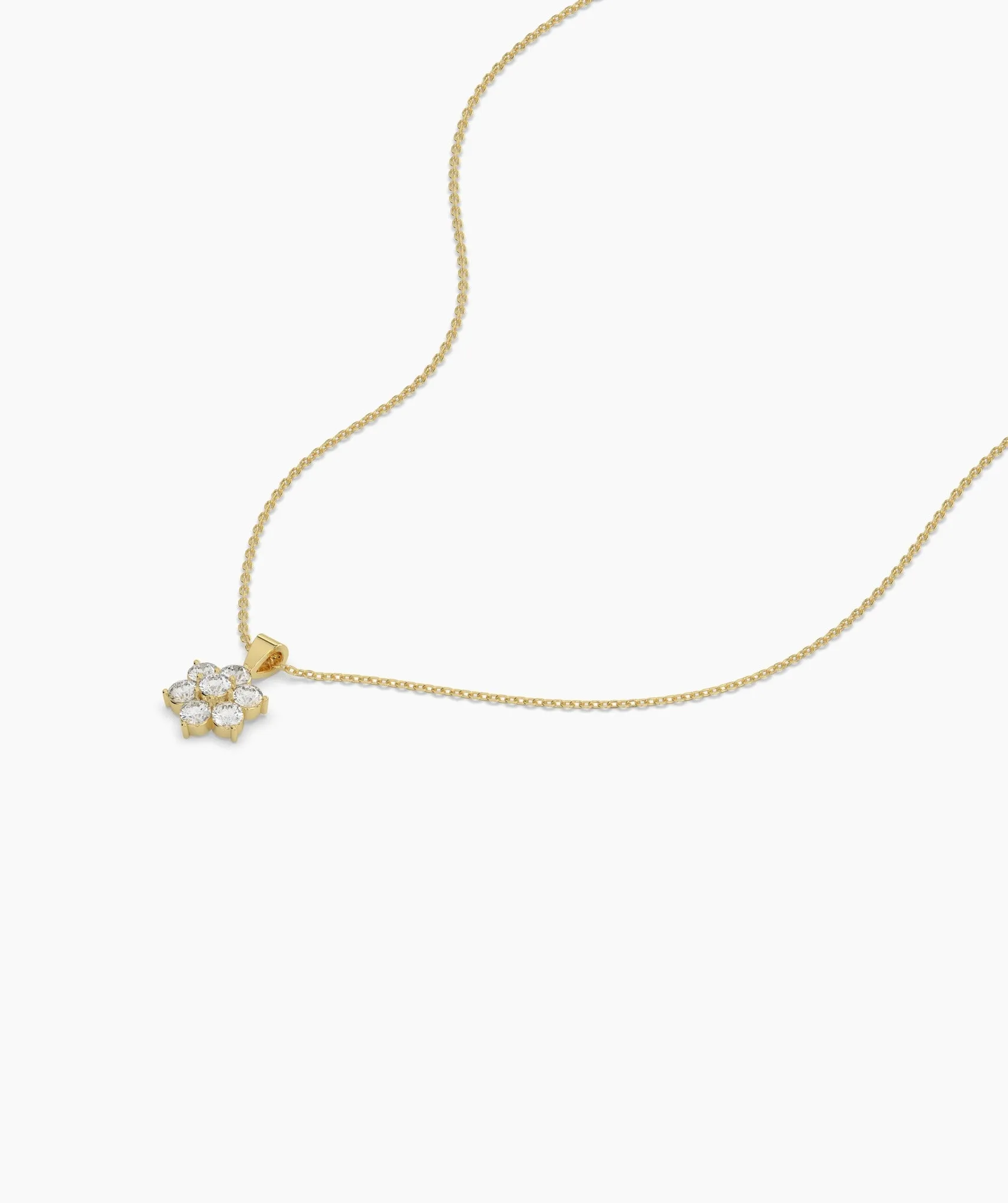 Cluster Diamond Pendant