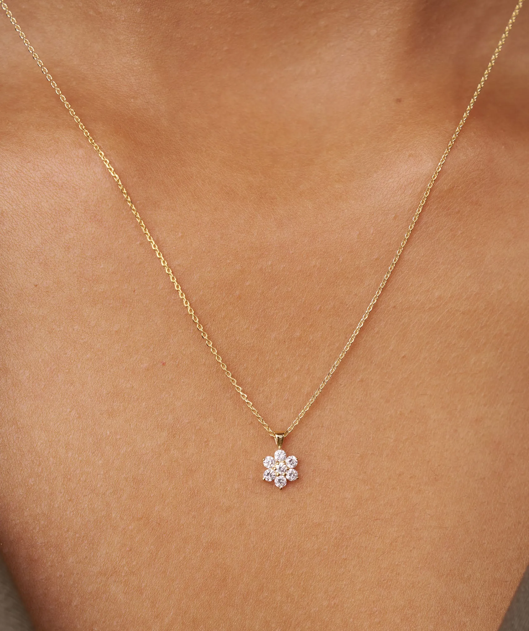 Cluster Diamond Pendant