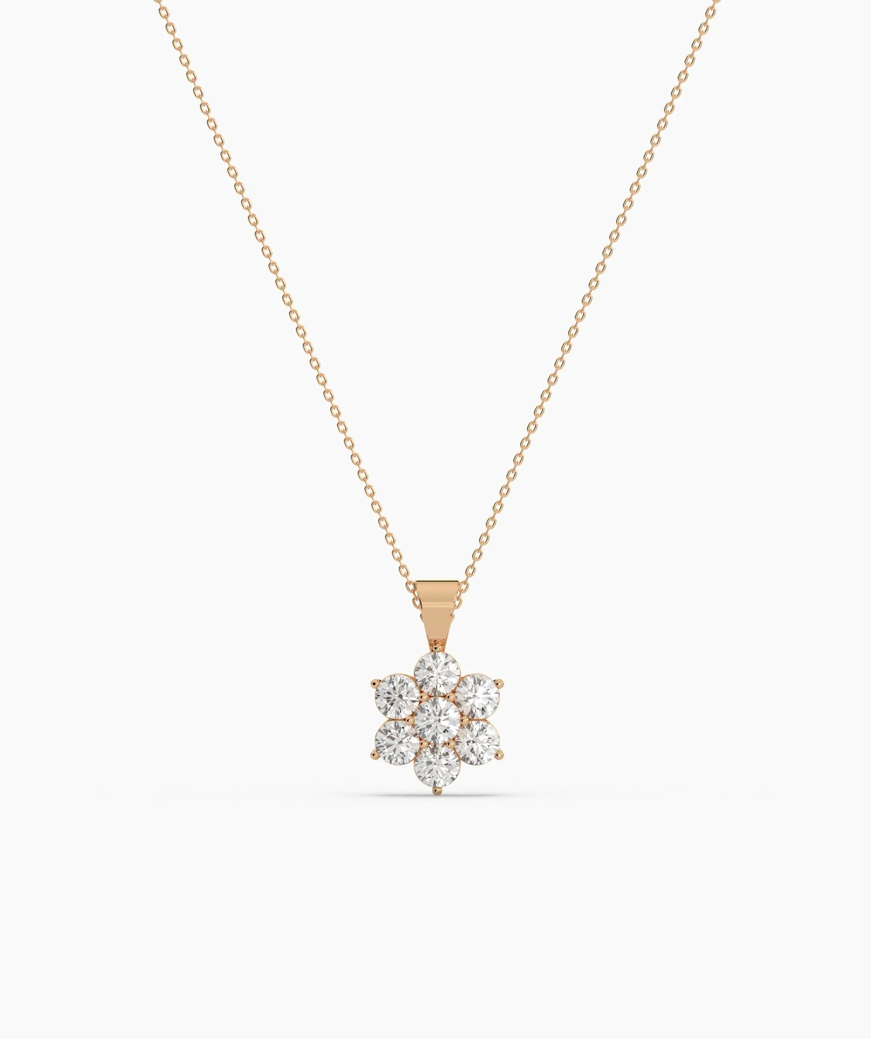 Cluster Diamond Pendant