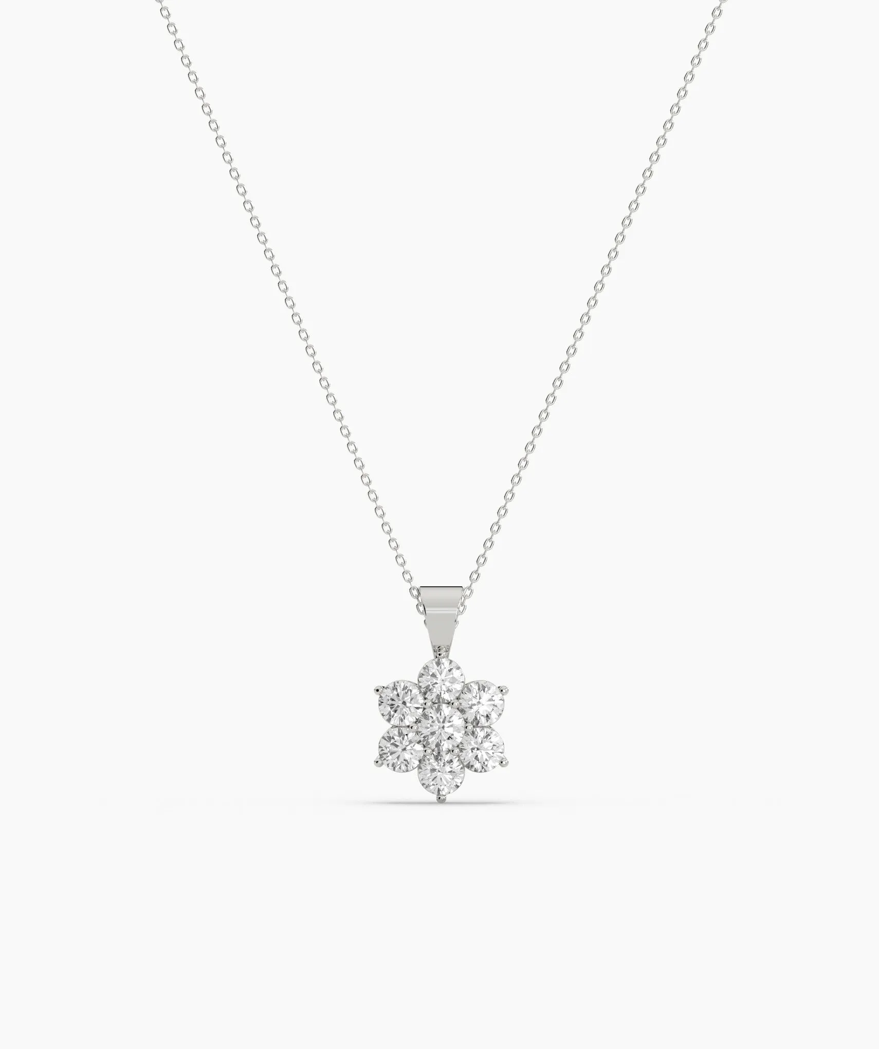 Cluster Diamond Pendant