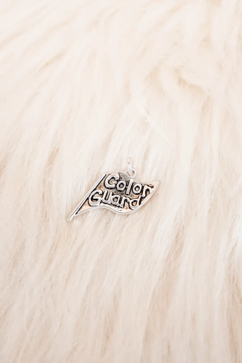 Color Guard Silvertone Pendant