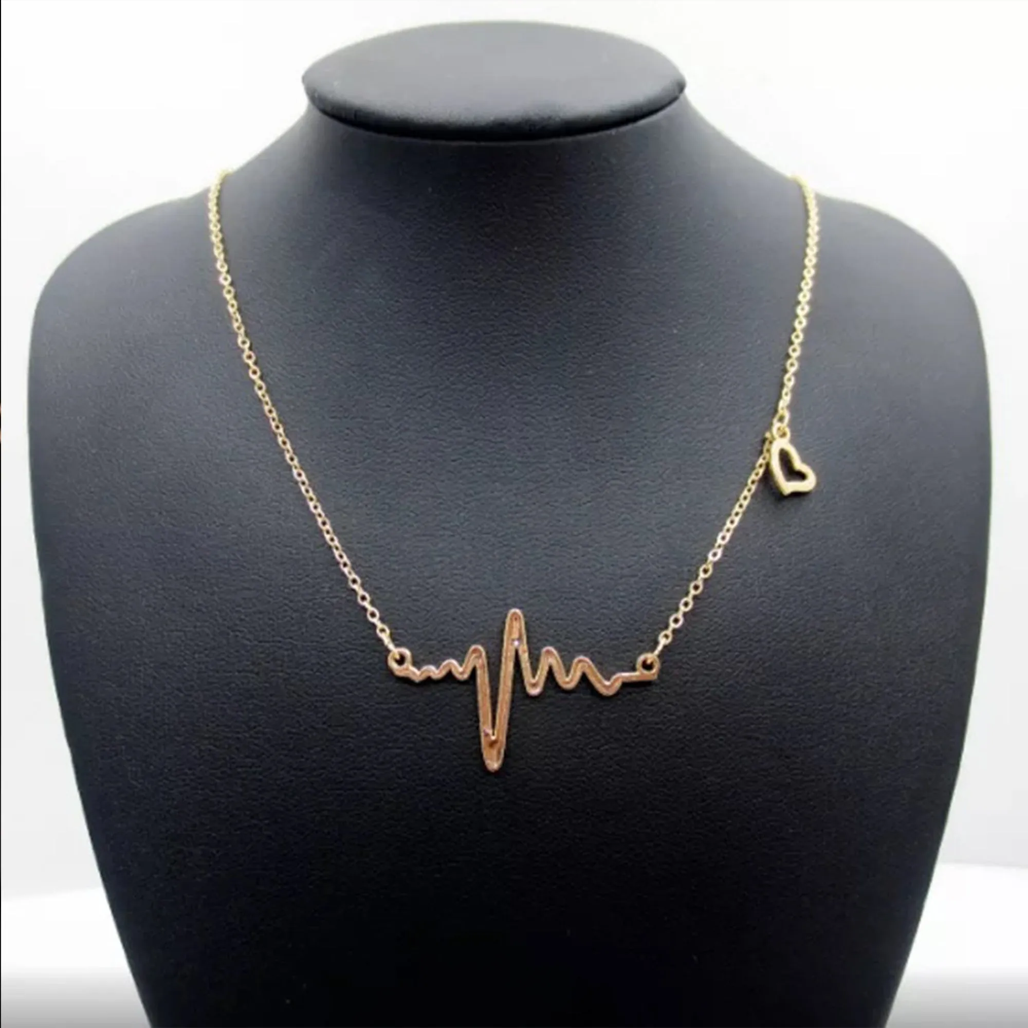 Combo Of 2 Heartbeat and Y-Shaped Drop Heart Pendant