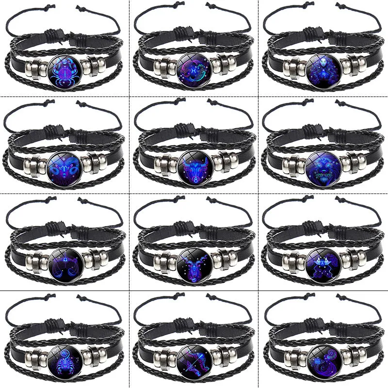 Constellation Layer Braided Luminous Starry Bracelet