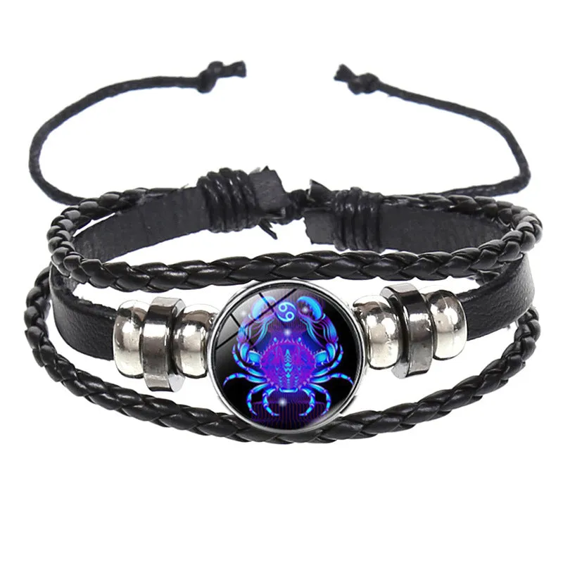 Constellation Layer Braided Luminous Starry Bracelet