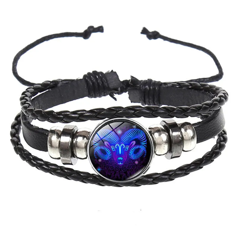 Constellation Layer Braided Luminous Starry Bracelet