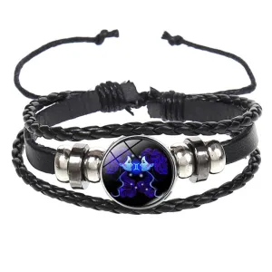 Constellation Layer Braided Luminous Starry Bracelet