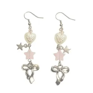 Coquette Bow Drop Earrings for a Stylish Look