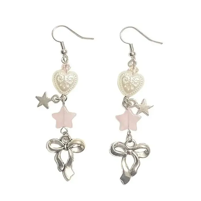 Coquette Bow Drop Earrings for a Stylish Look