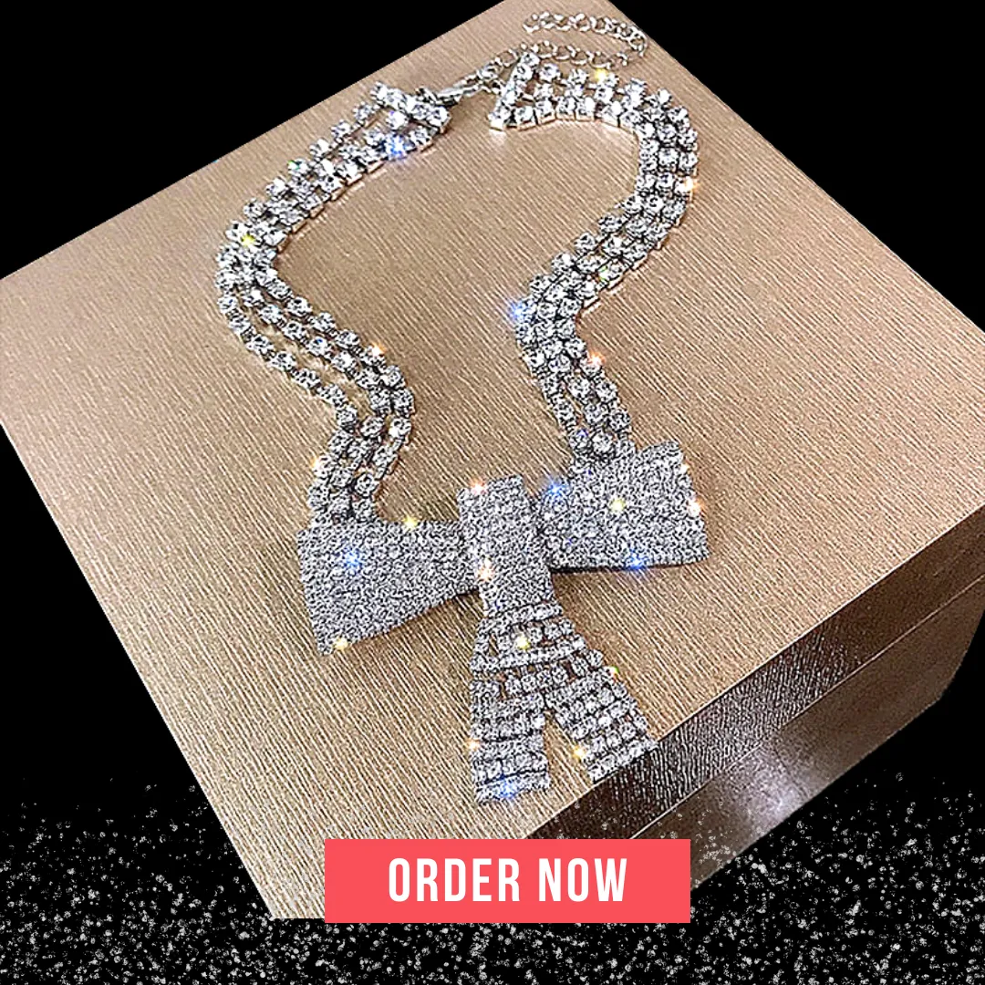 Crystal Bow Necklace