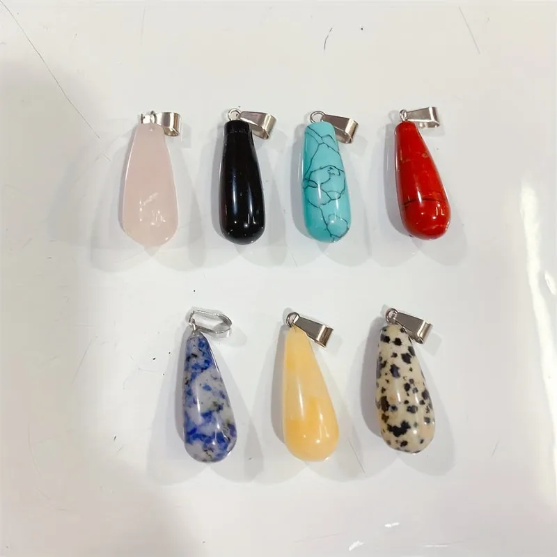 Crystal Column Pendants for Jewelry Making DIY Bracelet Necklace