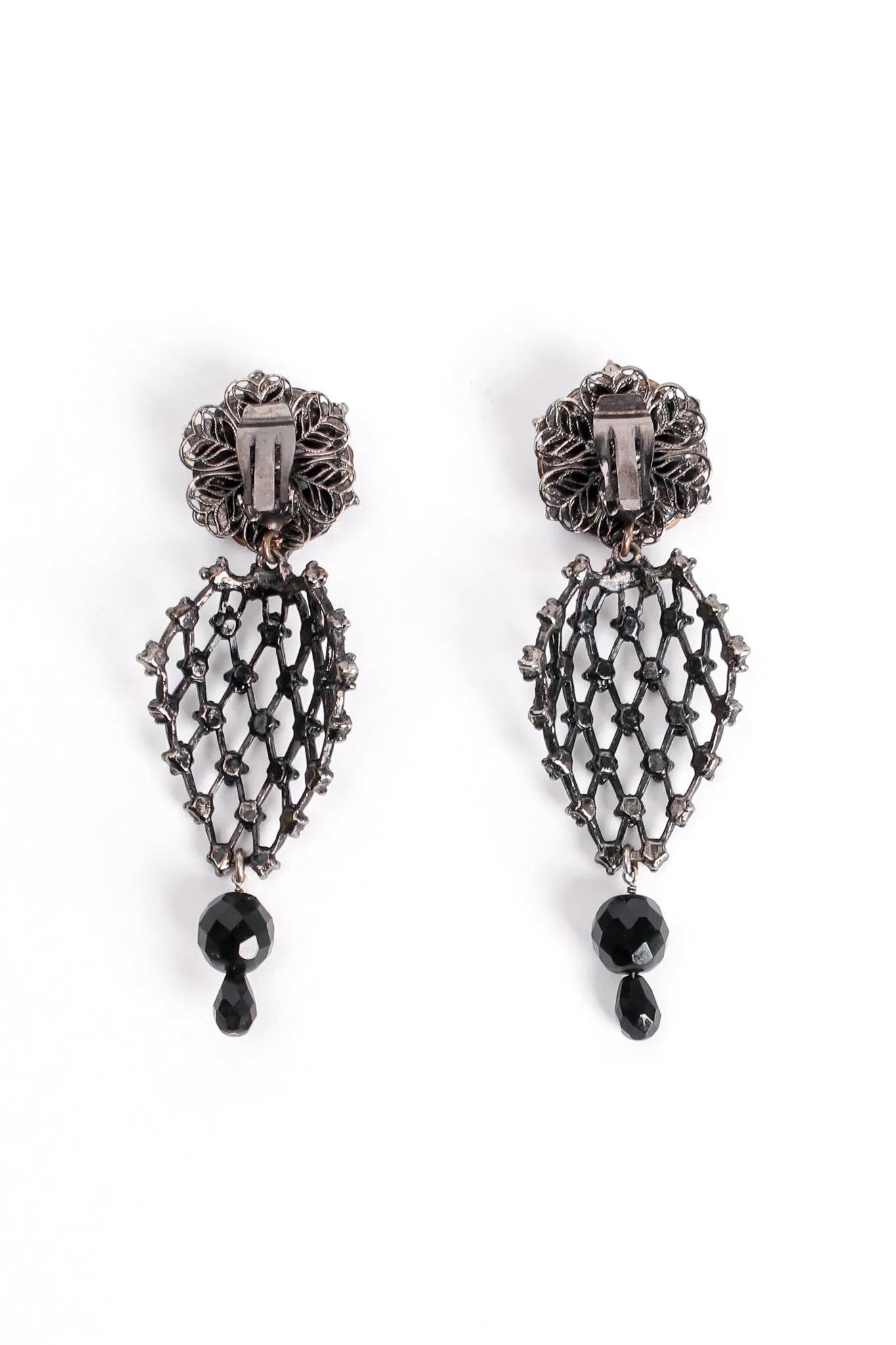 Crystal Lattice Drop Earrings
