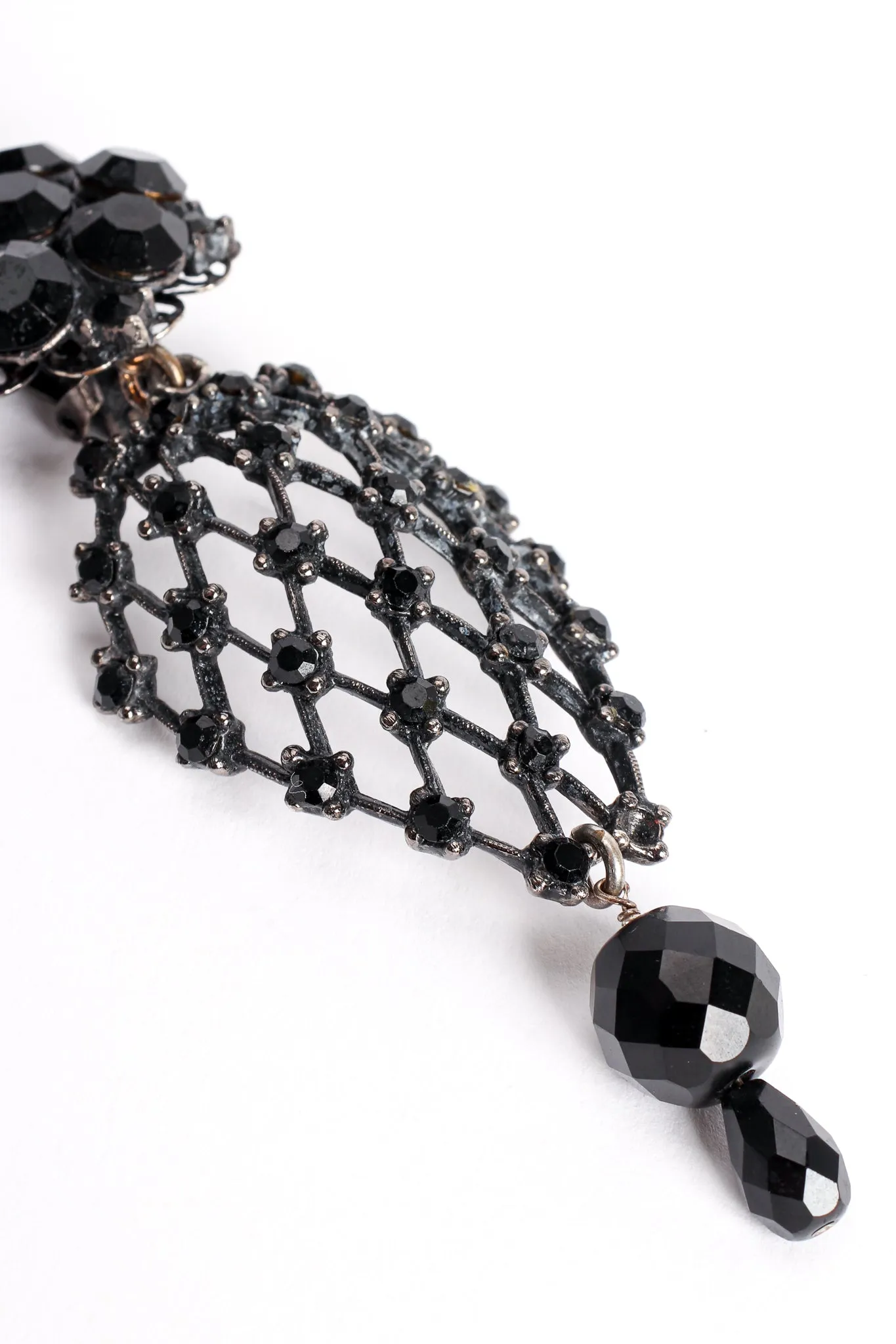 Crystal Lattice Drop Earrings