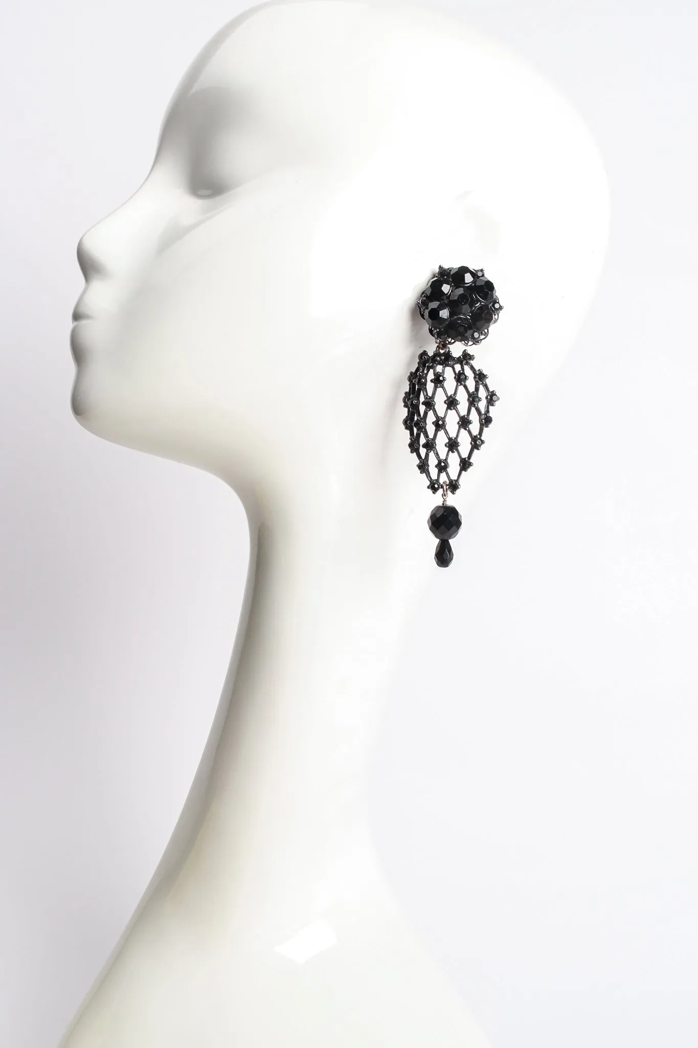 Crystal Lattice Drop Earrings