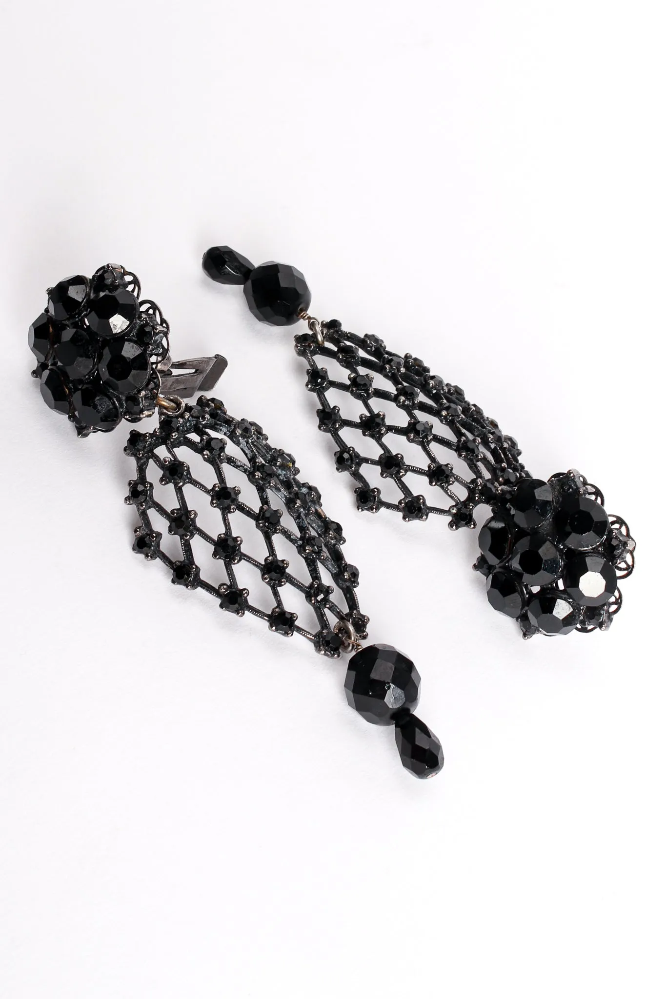 Crystal Lattice Drop Earrings