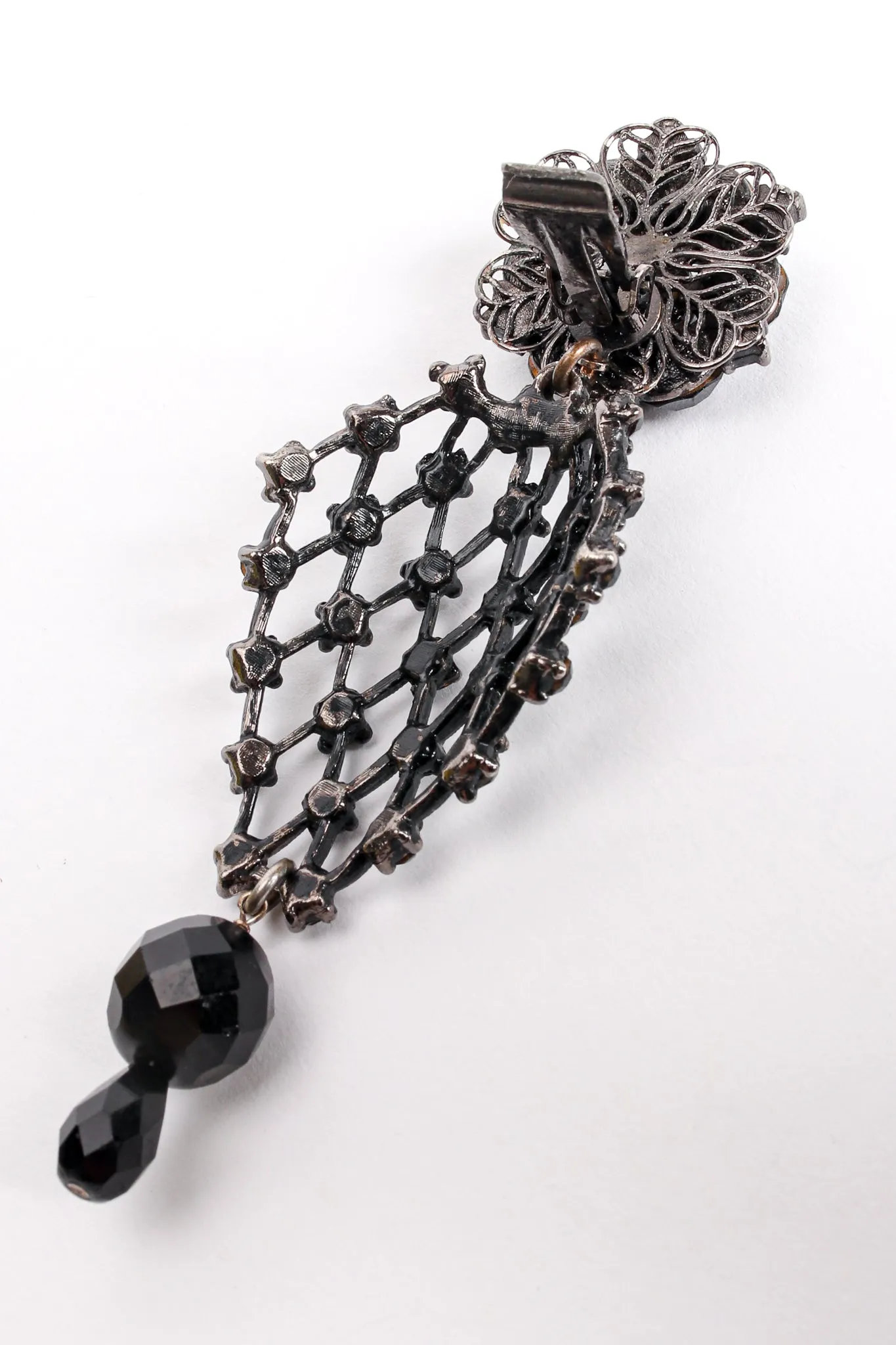 Crystal Lattice Drop Earrings