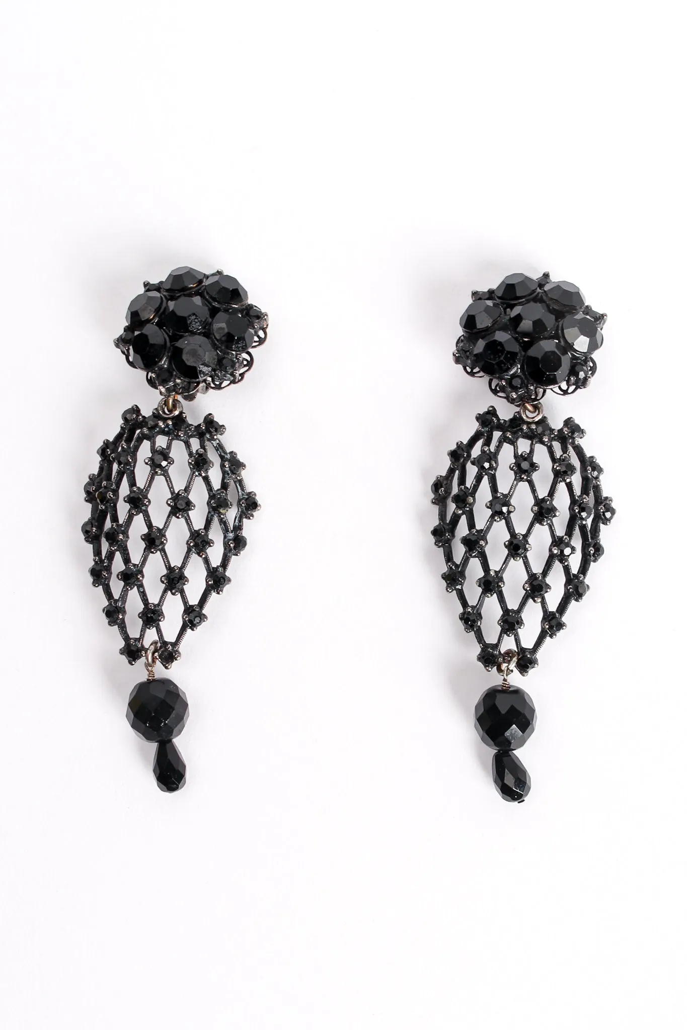 Crystal Lattice Drop Earrings