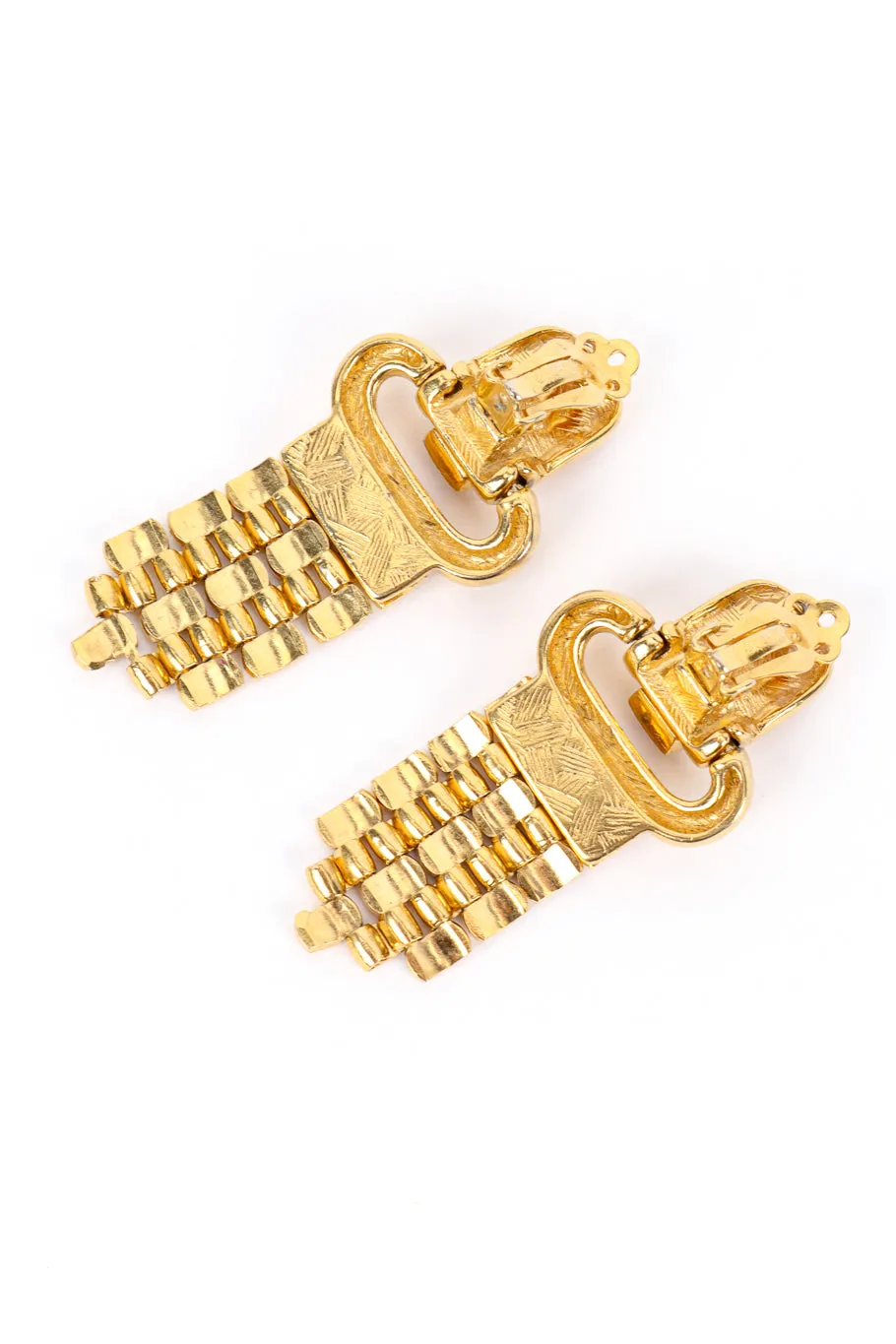 Crystal Panther Chain Drop Earrings