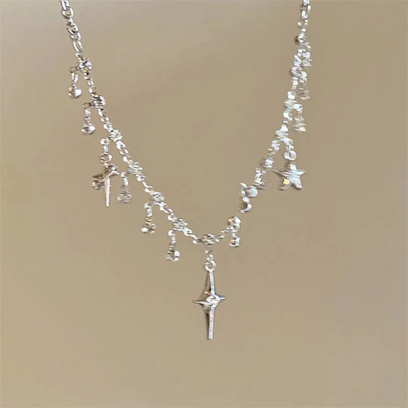 Crystal Tassel Necklace